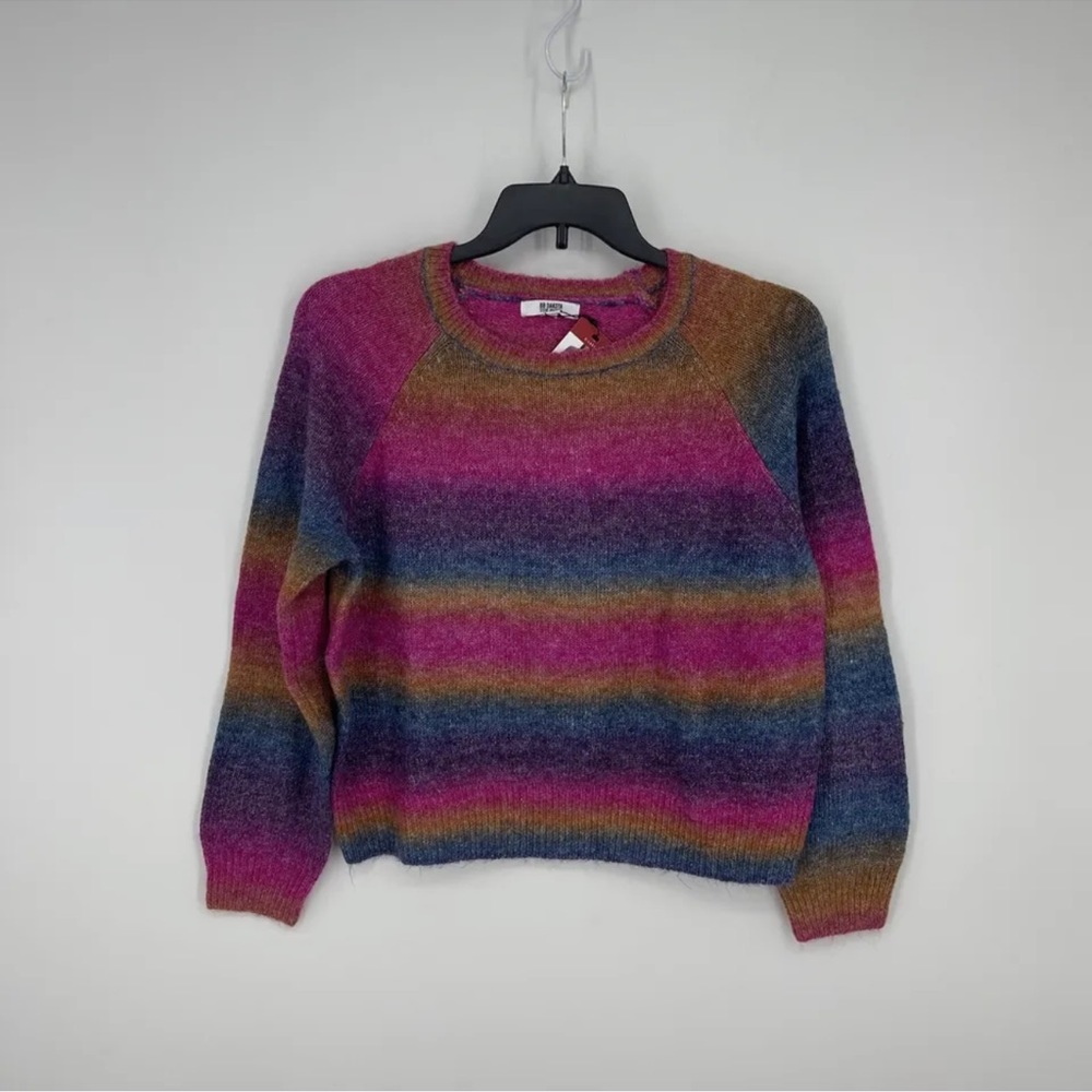 BB DAKOTA STEVE MADDEN LADIES OMBRE SWEATER, Pink OMBRE, Size XL NWT